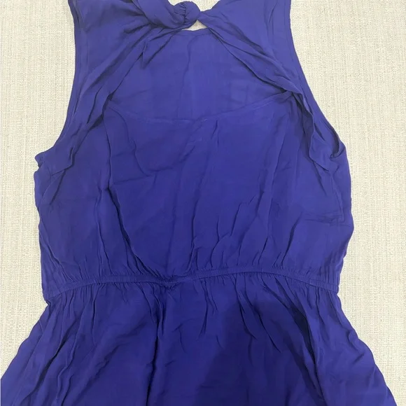 Chic Royal Blue/Purple Sleeveless Blouse - Picture 2 of 7
